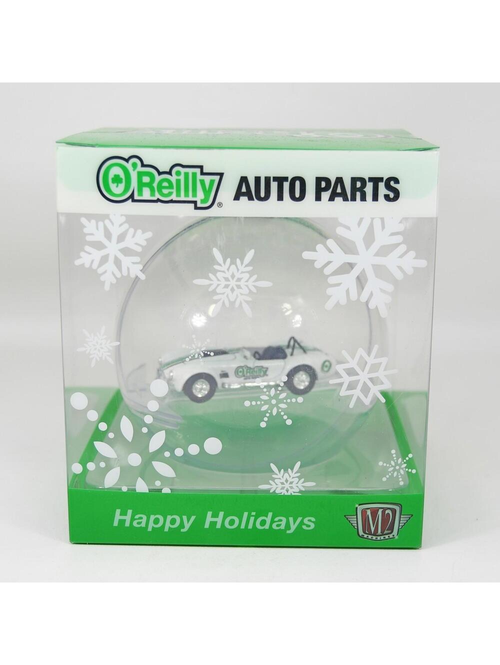 M2 Machines O'Reilly Auto Parts 2025 Christmas Ornament 1965 Shelby 427 Cobra